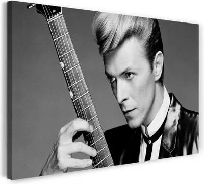 Produktbild von Leinwandbild (100x70cm): David Bowie, echter Holz-Keilrahmen inkl. Aufhänger, handgefertigt in Deutschland