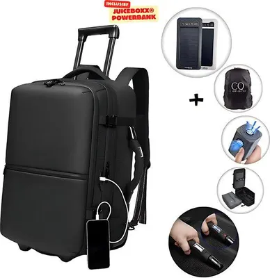 Productafbeelding van CarryQuest® - RZ/TX Pro Evo, rugzak met trolleyfunctie, 65 liter, zwart