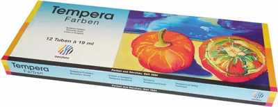 Produktbild von Nerchau Temperafarben Sortiment 12Farben