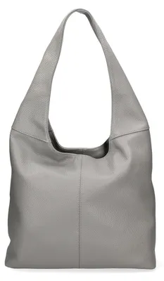 Produktbild von Aria Damentasche Echtleder Dollaro Schultertasche mit Doppelfach Cappuccino D05 UNICA 39x55x13 cm