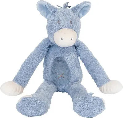 Produktbild von Happy Horse Kuscheltier Esel Denzell 40cm blau - weiches Plüsch Stofftier