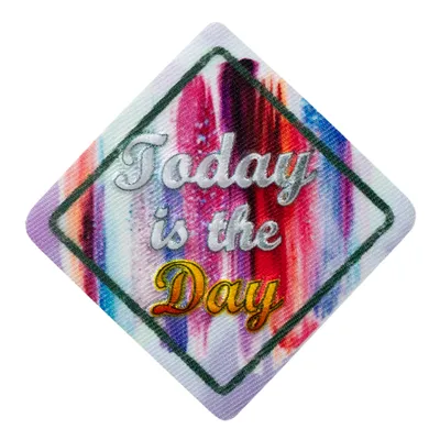 Produktbild von Mono Quick 10037 Today is the Day Bügelbild, Patch, ca. 6 x 6 cm Bunt
