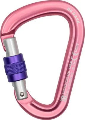 Produktbild von Beal Be Safe Karabinerhaken Rosa  Rosa One Size