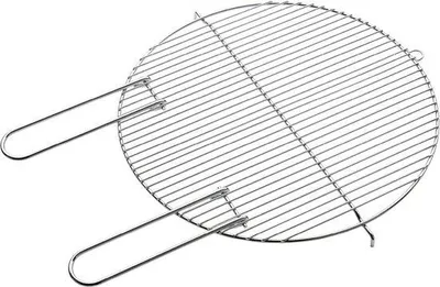 Productafbeelding van Famanu grillrooster voor rundvlees, 43 cm, met twee stevige handgrepen - roestvrij staal