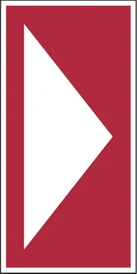 Produktbild von Dreifke® Brandschutzzeichen, Richtungspfeil - DIN/TR 4844-4 | PVC langnachleu...