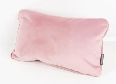 Produktbild von Samtkissen mit Keder und Füllung rosa 30x50cm von SCHÖNER LEBEN.