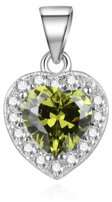 Immagine prodotto di Ciondolo in argento con cuore scintillante AGH269