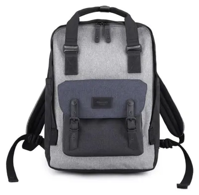 Produktbild von Himawari | Modischer Sportrucksack, mit Platz, für Laptop, Schwarz, Grau, Marine, 31x44x15 cm