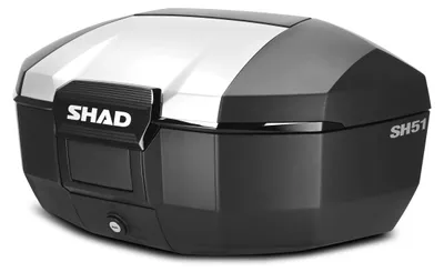 Image de Top case SHAD SH51 en aluminium pour moto, 51 L