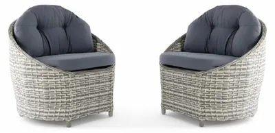 Produktbild von Sessel Grau Farbe Stil Modern Weicher Sessel Metallrahmen Stoff Neu