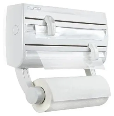 Zdjęcie produktu dla Dozownik folii aluminiowej do montażu ściennego na 3 rolki
