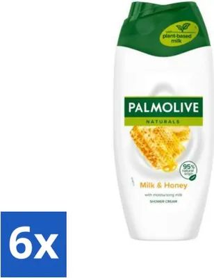 Produktbild von Palmolive Naturals - Duschcreme - Honig & Milch - Feuchtigkeitsmilch - 250 ml - Vorteilspack - 6 Stücke