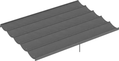 Zdjęcie produktu dla Zwijana pergola 4x3 m, odporna na warunki atmosferyczne, jasnoszara