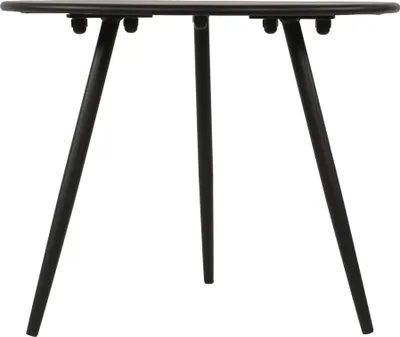 Obrázok produktu pre Bočný stolík - čierny - Ø60x41 cm - oceľ