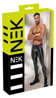 Image de NEK - Pantalon homme noir/rouge S