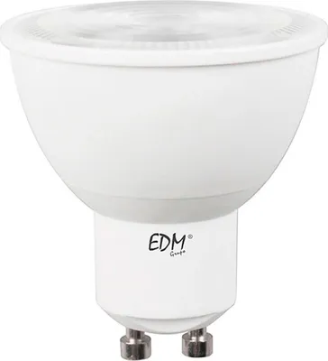 Zdjęcie produktu dla Edm Gu10 6400k 7w 550 lumenów dichroiczna lampa led biała biały jeden rozmiar