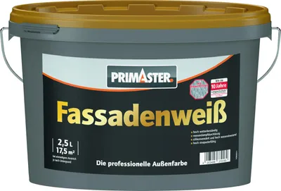 Produktbild von Primaster Fassadenweiß 2,5 L weiß