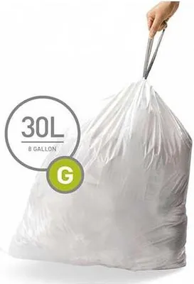 Immagine prodotto di Sacchetti per rifiuti Simplehuman da 30 L, codice G