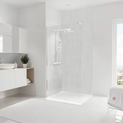Produktbild von Duschrückwand SCHULTE DecoDesign Beton hell 255 x 100 cm D1901025 625
