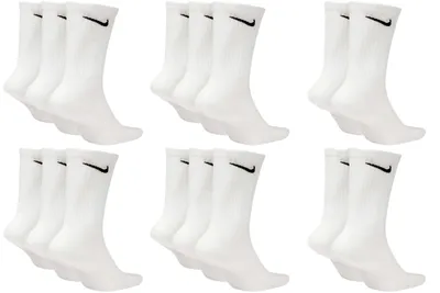 Produktbild von 8 Paar Nike Everyday Lightweight Crew SX7676 Tennis Socke - Farbe: weiß - Größe: 46-50