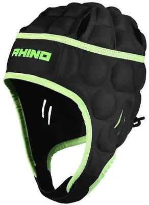 Produktbild von Rhino Kopfschutz Senator Rugby schwarz-grün Medium Komfort