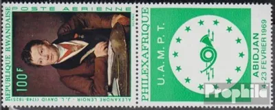 Produktbild von Briefmarken Ruanda 1968 Mi 315A Zf mit Zierfeld (kompl.Ausg.) postfrisch Briefmarkenausstellung