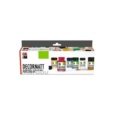 Produktbild von Marabu Decormatt Acryl Starter Set 6x 15 ml