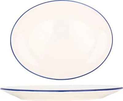 Produktbild von Bonna Servierschale - Linea Blue - Porzellan - 31x24 cm