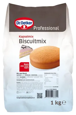 Produktbild von Dr. Oetker Biscuitmix 1000g – Vielseitige Backmischung für knusprige Kekse