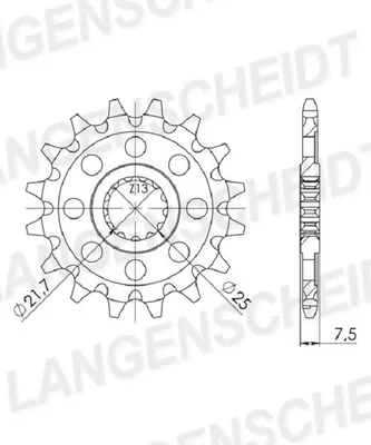 Produktbild von Ritzel Supersprox 520 - 13Z CST-1565:13|feinverzahnt 21,6/25,0