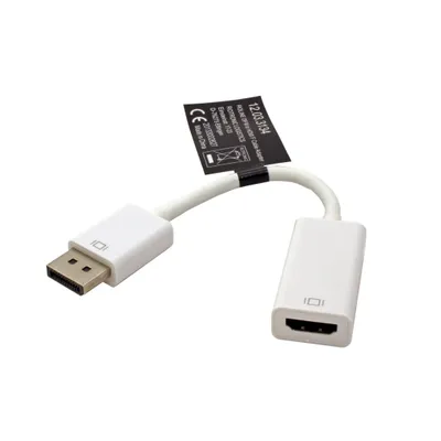 Obrázek produktu pro ROLINE DisplayPort-HDMI Adapter, 0,15 m, DisplayPort, HDMI Typ A (standardní), Samec, Samice, Bílá