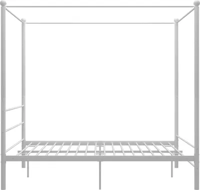 Produktbild von (Angebot 2026)Himmelbett - CLORIS - Doppelbett - Robust und langlebig - Weiß Metall 160x200 cm - Einfache Montage -   - NeuMöbel9780109