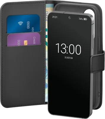 Obrázok produktu pre PURO PUSGS25BOOKC8BLK, Puzdro s peňaženkou, Samsung, Galaxy S25, 15,8 cm (6.2"), Čierna