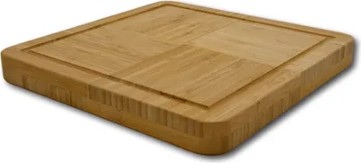 Produktbild von SUNCHA Schneidebrett Quadrat Schneidebrett Bambustablett Servierplatte Serviertablett Snacktablett Frühstückstablett Tablett Bambus 260×260×30(mm)