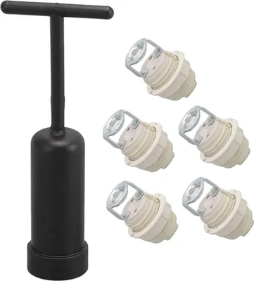 Image de Support de lampe G9 en céramique avec anneau M10 en alliage de zinc pour la maison et la chambre à coucher