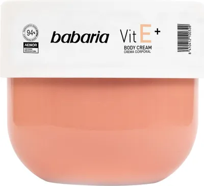 Image de Babaria Vit E Crème Corps 24h Hydratation Mauve Parfum Avocat 400ml