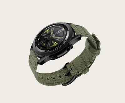 Produktbild von INF Gewebtes Canvas-Schnellverschluss-Uhrenarmband für Huawei GT4 Grün 22 mm