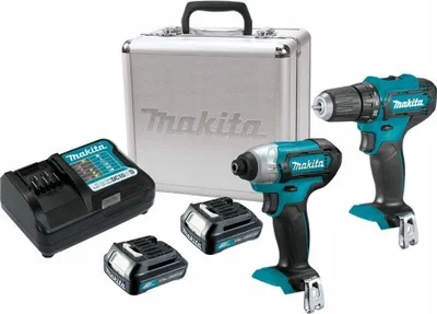 Produktbild von Makita Combo 10.8V Bohrschrauber Und Schlagschrauber Set + Koffer