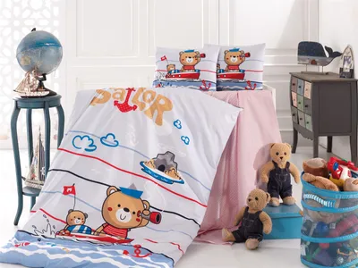 Zdjęcie produktu dla Pościel dziecięca dwustronna Sailor 100 x 135 cm
