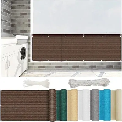 Obrázek produktu pro Zahradní roleta – ochrana proti UV záření – 100 x 600 cm – hnědá