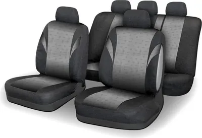 Obrázok produktu pre Poťahy sedadiel sada 9ks POLY šedé AIRBAG 31679