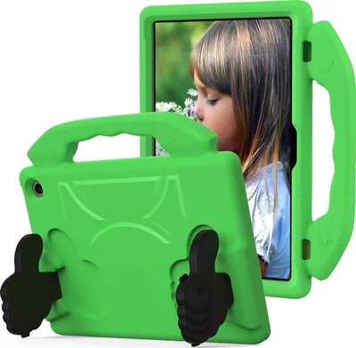 Image de Etui Kids pour Amazon Fire Max 11 (2023 13ème Gen), Etui léger en mousse EVA avec poignée et support Vert