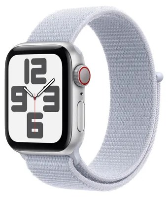 Produktbild von Apple Watch SE (2.Gen) GPS + Cellular 40mm silber Sport Loop Blau Wolke (2022)