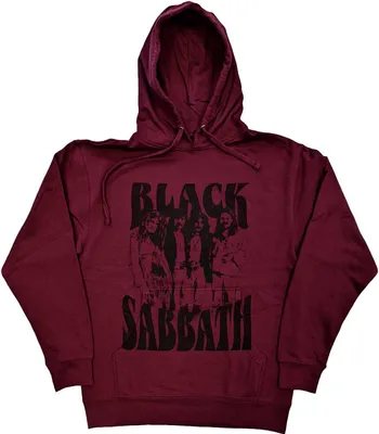 Obrázek produktu pro Black Sabbath - Mikina s kapucí a logem pro muže/dámy Uni RO4255 (S) (Vínově červená)
