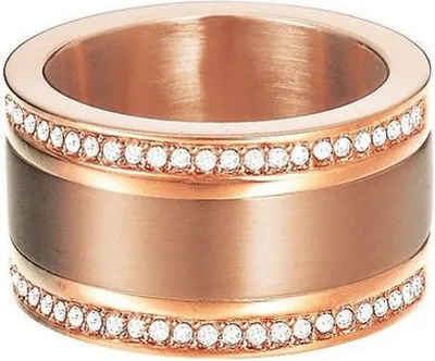 Produktbild von Esprit Damen Ring Edelstahl Rosé Classy Pure ESRG12747C1, Ringgröße:57 (18.1 mm Ø)