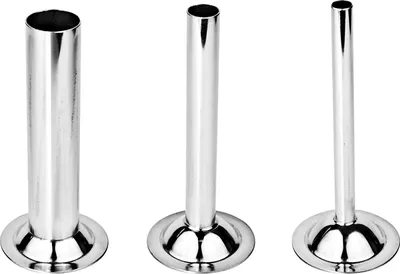 Produktbild von WolfCut Wurstfülltrichter 3er-Satz, INOX, kompatibel mit allen gängigen Fleischwolf Marken Größe 8