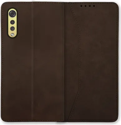 Produktbild von Bookstyle 'Premium' Schutzhülle Klapphülle Schutztasche Etui Cover für LG Velvet (LM-G900EM, 6.8'') - Coffee