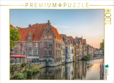 Produktbild von CALVENDO Puzzle Leie, Gent | 1000 Teile Lege-Größe 64 × 48 cm Foto-Puzzle für glückliche Stunden