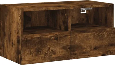 Obrázok produktu pre TV nástenná skrinka dymový dub 60x30x30 cm kompozitné drevo