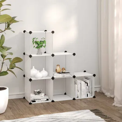 Produktbild von "im Angebot" Regalsystem mit 6 Würfeln Transparent PP - Schuhregale CC14018